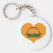 Hamburger lover keychains