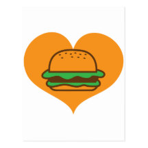 Hamburger lover post cards