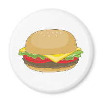 Hamburger Fridge Magnet