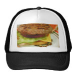 Hamburger Meat Patty Patties Lettuce Tomatoes Buns Mesh Hat