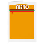 hamburger menu page greeting card