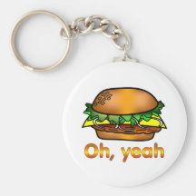 Hamburger Oh, Yeah Key Chain