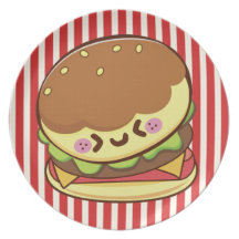 Hamburger Party Plate