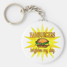 Hamburgers Brighten Key Chains