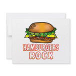 Hamburgers Rock Custom Invite