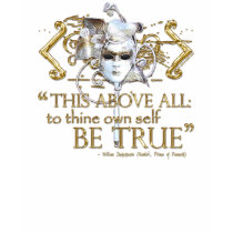 Hamlet "own self be true" Quote (Gold Version)