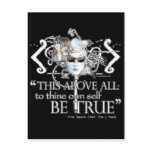 Hamlet "... own self be true ..." Quote postcards