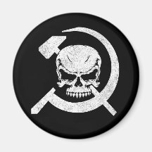Hammer and Sickle with Skull Magnets
