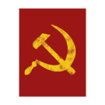 Hammer and Sickle (worn look) postcards