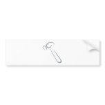 Hammer for Carpenter’s Logo in Swish Drawing Style bumper stickers