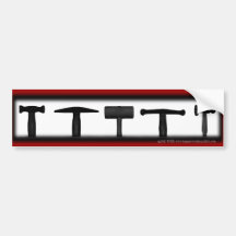 Hammer Shadows Bumpersticker Bumper Stickers