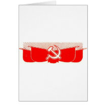 Hammer, Sickle, and Red Flags Card