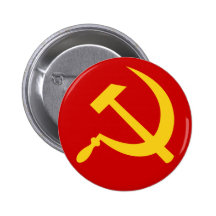 Hammer & sickle (yellow) button