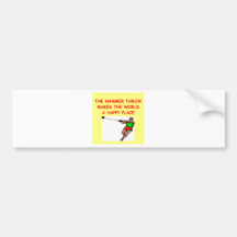 hammer throw bumper sticker