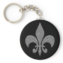 Hammered Alluminum BW Keychains