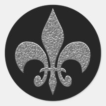 Hammered Alluminum BW Stickers
