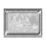 Hammered Silver Frame Photo Template Greeting Postcard