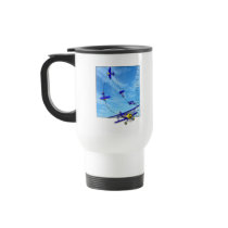 Hammerhead Aerobatic manoeuvre with Biplane Coffee Mug