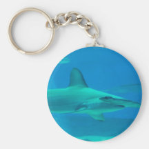 Hammerhead Shark Underwater Keychain