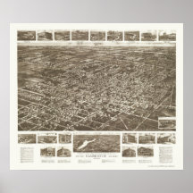 Hammonton, NJ Panoramic Map - 1926 Print