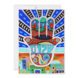 Hamsa Judaica Bar Bat Mitzvah Invitation