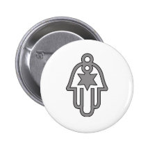 HAMSA LUCKY JEW PIN