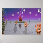 Hamsa Tree of Life Surrealism posters