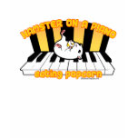 Hamster on a piano eating popcorn t-shirts