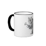 HAMSTER: TRUMPET: CHRISTMAS: PENCIL mugs