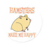 Hamsters Make Me Happy stickers