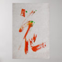 HANA Flower Japanese Calligraphy 2 posters