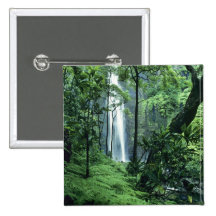 Hanakapiai Falls along the Na Pali Coast, Kauai, Button