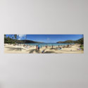 Hanauma Bay beach Panorama posters
