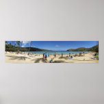 Hanauma Bay beach Panorama posters