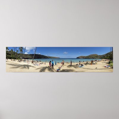Hanauma Bay beach Panorama Posters by StephenBoyle