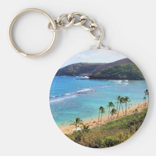 Hanauma Bay, Honolulu, Oahu, Hawaii View Key Chains