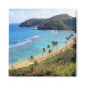 Hanauma Bay, Honolulu, Oahu, Hawaii View magnets