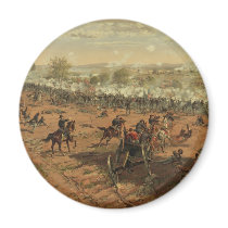 Hancock at Gettysburg by Thure de Thulstrup Fridge Magnets