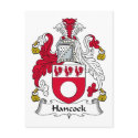 Hancock Family Crest postcards