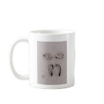 Hand and Feet prints in Florida beach sand Coffee Mugs