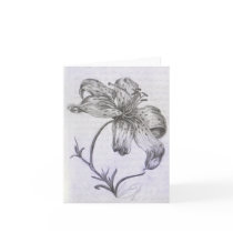 Hand-drawn Lily Greeting Cards
