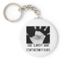 hand, End slavery now!stopthetraffik.org keychains