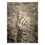Hand figure photographic print