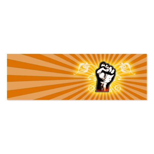 Hand Fist Fantasy (Orange) Business Card