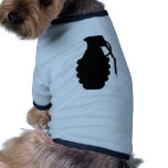 Hand Grenade Outline Silhouette pet clothing