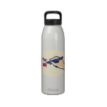 Hand Holding Pen Voting American Election Drinking Bottles