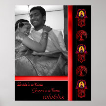 Hand of Hamsa feat: Tree of Life 3 (Wedding) Posters