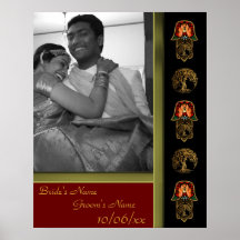 Hand of Hamsa feat: Tree of Life (Wedding) Posters