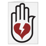 Hand On Heart - Emo Alternative Grunge Rock Punk Cards