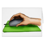 Hand on Mouse Greeting Card